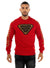 George V Sweatshirt - Branded Sleeves - Red - GV2404