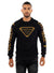 George V Sweatshirt - Branded Sleeves - Black - GV2404