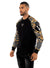 George V Sweatshirt - Elegantly Branded Sleeves - Black - GV2406