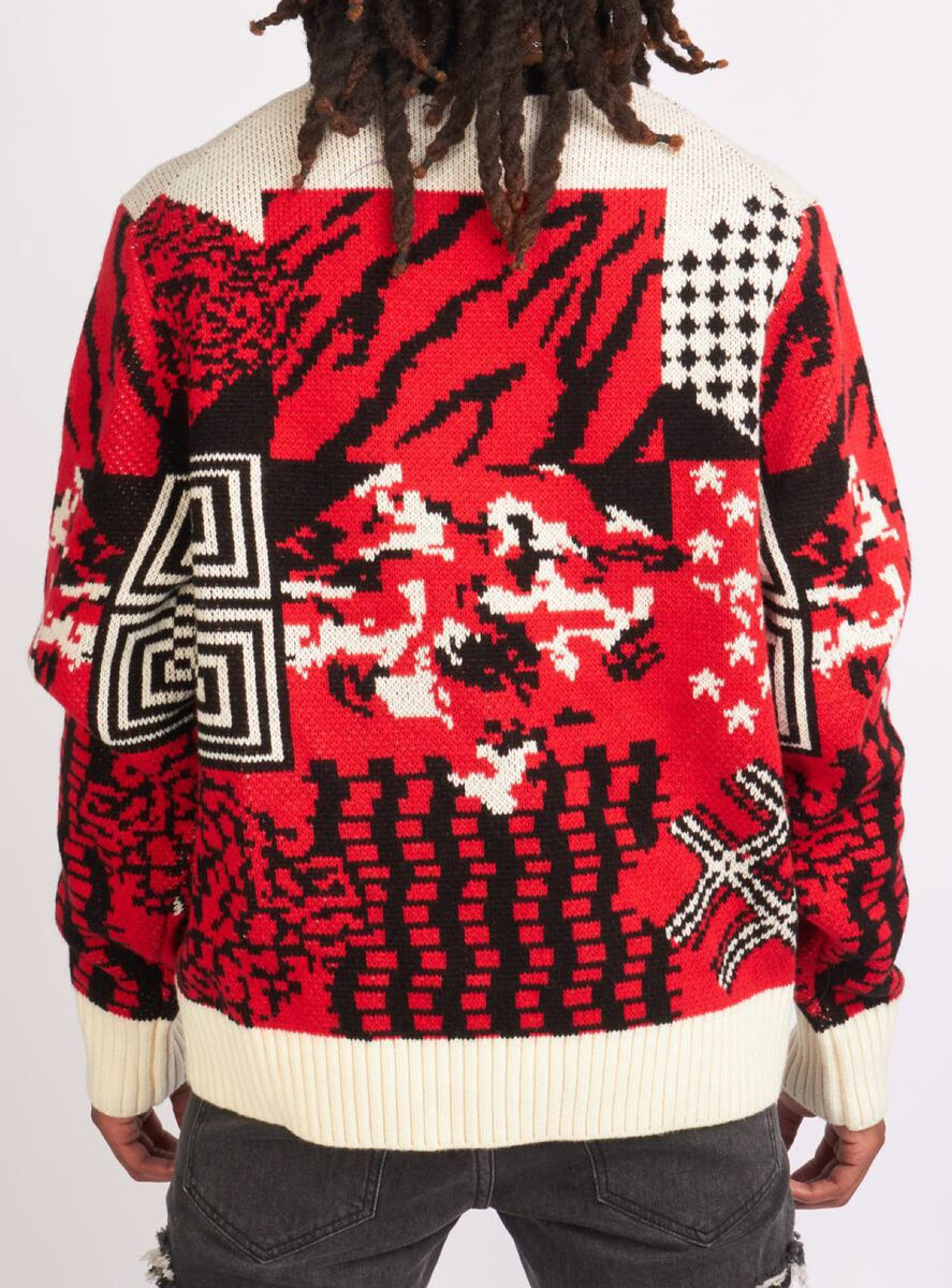 LNL Sweater - Brenan - Cable Knit - Red - 332 – Vengeance78