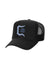 Capital Denim Hat - Checkmate Foam Trucker - Black - CPTLH11