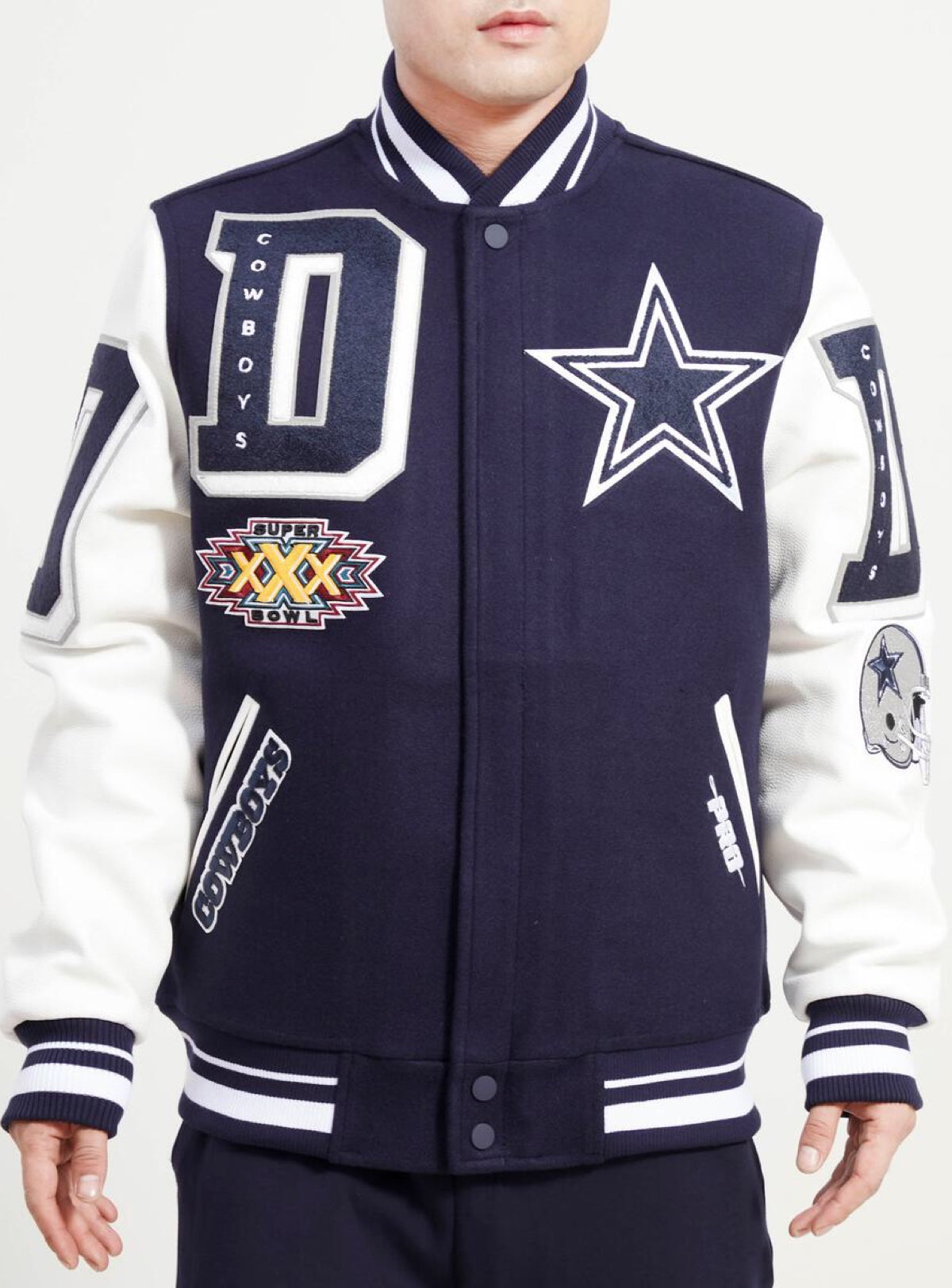 Pro Standard Dallas Cowboys Super Bowl Mash Up Varsity Jacket – DTLR