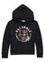 DNA Kids Hoodie - Fox - Black With White & Red Stones