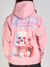 G West Hoodie - Icecream Skeleton - Pink - GWHLHD7006