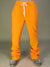 Rebel Minds Sweatpants - Fleece Stacked Fit - Orange - 100-475