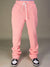 Rebel Minds Sweatpants - Fleece Stacked Fit - Dusty Pink - 100-475