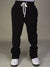 Rebel Minds Sweatpants - Fleece Stacked Fit - Black - 100-475
