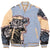 Makobi - F1034 Cashay Varsity Jacket - Blue