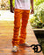 Makobi Jeans - F1705 Leon 36" Stacked - Orange
