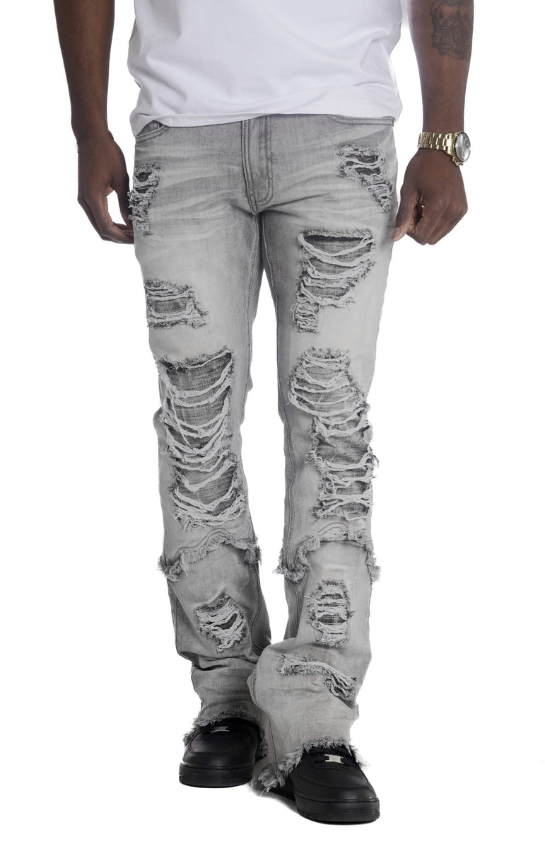 Makobi Stacked Jeans - Rogue 36
