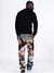Makobi - F1759 Frost Blow Tapestry Sweatpants - Black