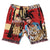 Makobi Shorts - F628 "World is Yours" Tapestry - Black