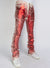 Politics Metallic Jeans Red Stacked - Denim Cobray503
