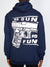 Psychopath Hoodie - No Fun - Navy