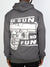 Psychopath Hoodie - No Fun - Grey