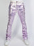 Politics Metallic Jeans Lavender Stacked - Printed Denim Cobray505