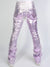 Politics Metallic Jeans Lavender Stacked - Printed Denim Cobray505