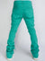 Politics Super Stacked Cargo Pants - Teal  - Marcel501