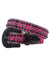 DNA Belt - Snake - Hot Pink with Black Stones