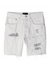 Purple-Brand Jean Shorts - Bandana Patch Work  - White - P020