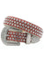 DNA Belt - Stones - Red with Silver