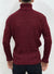 Buyer's Choice Sweater - Turtleneck Knit - Bordeaux - T3766