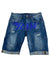 Rawyalty Denim Shorts - Stones - Cobalt on Blue - Vengeance78