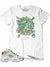 Rich & Rugged T-Shirt - Breakin' Bank - White And Green - RRBRB-WHI2