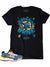 Rich & Rugged T-Shirt - Breakin' Bank - Black And Blue - RRBRB-BLK