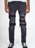 KDNK Jeans - Red Stones - Black - KND4332