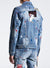 Embellish Denim Jacket - Rebel - Blue Patchwork - EMBSP121-204
