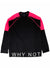 Buyer's Choice Sweatshirt - Why Not - Black And Neon Pink - ST-6503
