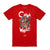 Point Blank - China White T-Shirt - Red