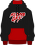 Point Blank - No Day's Off Hoodie - Black / Red