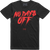 Point Blank - No Days Off - T-Shirt - Black / Crimson Orange