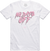 Point Blank - No Days Off T-Shirt - White / Pink Black