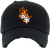 Point Blank - Flaming Dice Dad Cap - Black