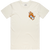 Point Blank - Flaming Dice Chest Embroidery T-Shirt - Natural