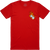 Point Blank - Flaming Dice Chest Embroidery T-Shirt - Red
