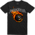 Point Blank - Flaming 8Ball Twill Applique T-Shirt - Black