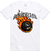 Point Blank - Flaming 8Ball Twill Applique T-Shirt - White