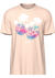 Point Blank - Dice and Palm Trees T-shirt - Pale Pink