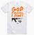 Point Blank - God Forgives, I Don't T-Shirt - White / Orange