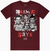 Point Blank - Broken Glass T-Shirt - Burgundy