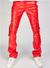 Kloud9 Leather Pants - Stacked Pockets - Red - P23660