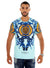 George V T-Shirt - Lion Ornament - Baby Blue - GV2303