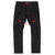 Makobi - M1773 Amalfi Denim Jeans W/ Underlay - Black Red