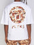 Politics T-Shirt - Oversized - White and Camo - Mott104