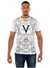 George V T-Shirt - Baroque Motif - White - GV2512