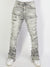 Focus Jeans - Shredded Super Stacked - Grey - 3445